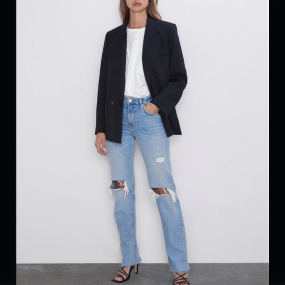 zara misty blue jeans